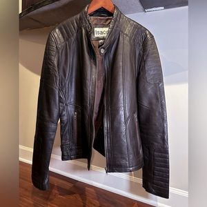 ISACO Leather Jacket, Size Small (38)